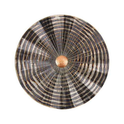 36" Silver Unique Pulsar Large Round Wall Decor