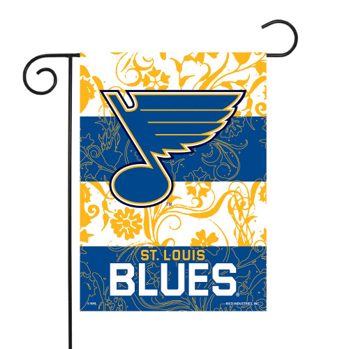 18" x 13" Blue and Yellow NHL St. Louis Blues Outdoor Garden Flag