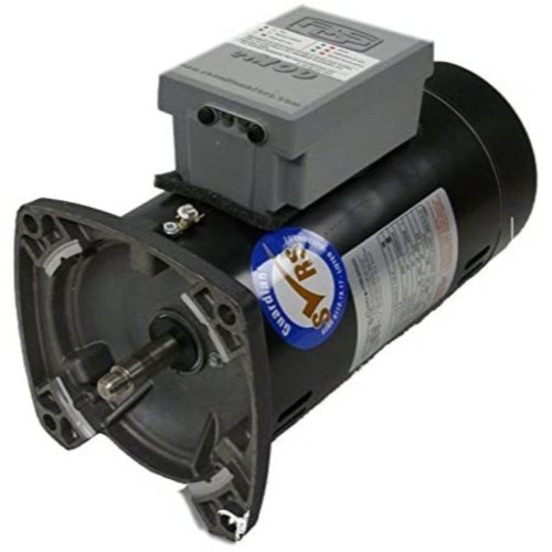 1.5 HP Square Flange Threaded Shaft Horizontal Pool Pump EMOD Motor, 1.1 SF