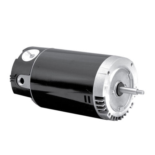 3 HP Black and Silver North Star Threaded Shaft Pool Pump Motor, 1.35 SF