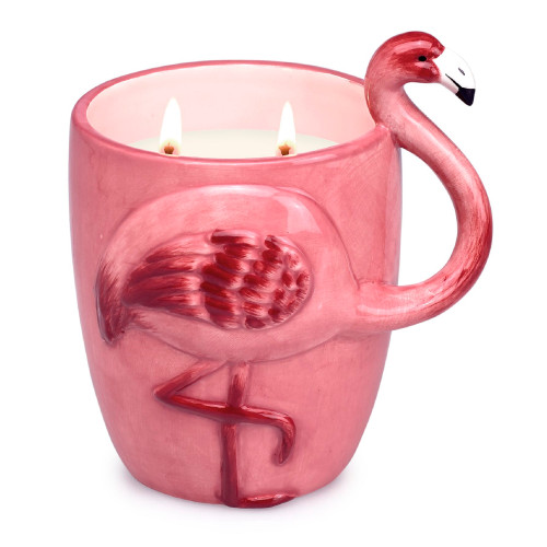 5.50" Pink Flamingo Assortment Decorative Candle