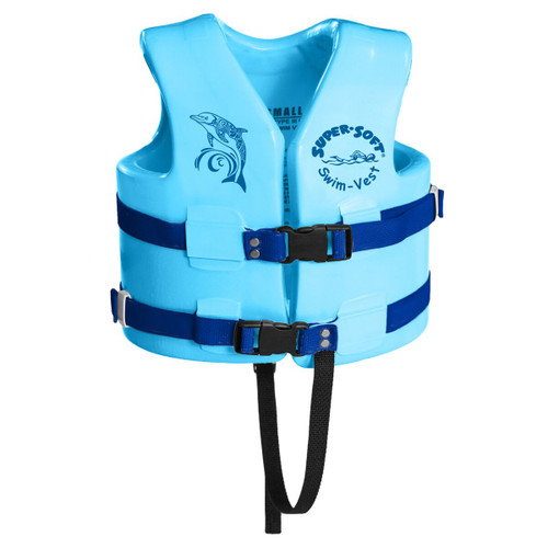 Soft Marina Blue Xtra Small USCG Approved Child's Vinyl Vest 23"