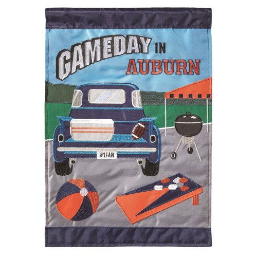 Game Day in Auburn Garden Flag 13" x 18"