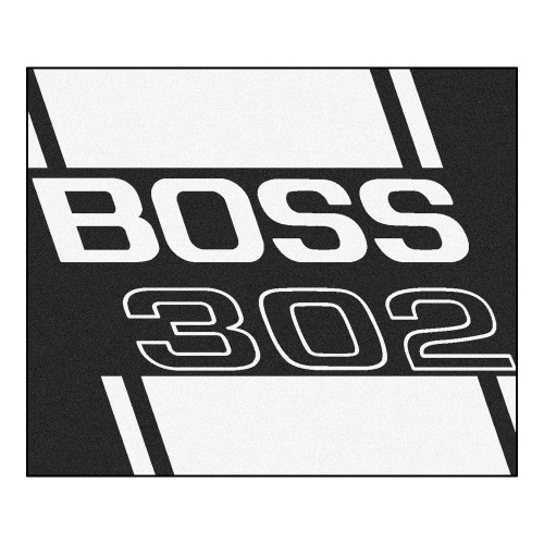 5' x 6' Black and White Boss 302 Rectangular Outdoor Area Throw Rug