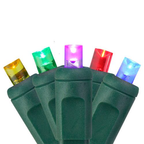 4' x 6' Multi-Color LED Net Style Christmas Lights - Green Wire