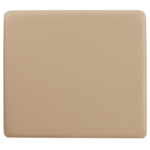 14" Beige Contemporary Upholstered Replacement Seat for Folding Chair