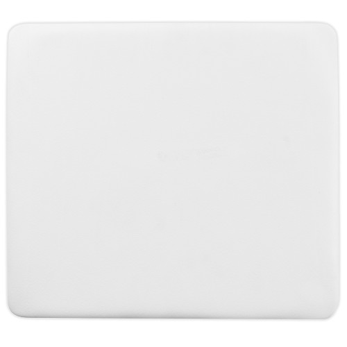14" White Rectangle Solid Upholstery Chair Pad