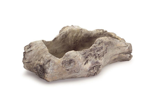 16.5" Uniquely Crafted Natural Look Stone Log Containers