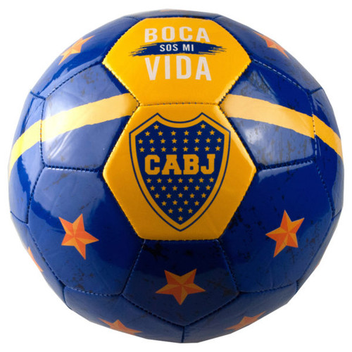 Pack of 2 Blue and Yellow Argentina Boca Jrs Mi Vida Soccer Ball 8.5"