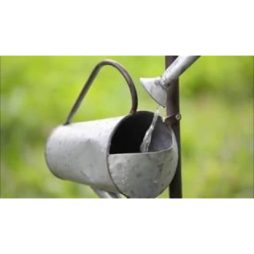 44" Gray and Brown Classic Vintage Fountain Water Pump