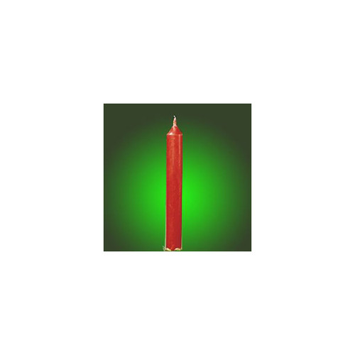 Pack of 12 Solid Red Drip-Less Wax Taper Christmas Candles 4"