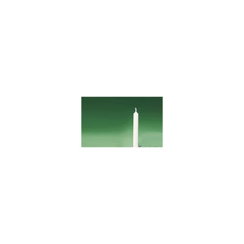 Pack of 12 White Drip-Less Wax Taper Christmas Candles 4"