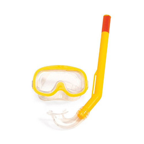 Yellow Dolphin Junior Sport Scuba Swim Mask and Snorkel Set