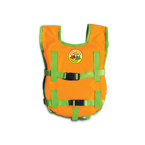 Orange and Green Unisex Child's Water or Swimming Pool Freestyler Swim Training Vest - Up to 45lbs