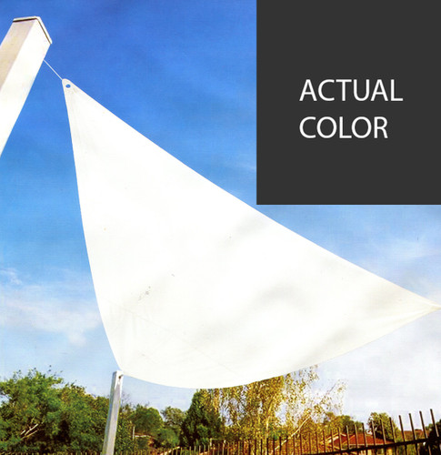 141" Dark Gray Triangular Outdoor Patio Sun Shade Tarp