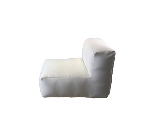 38” White Square Inflatable Outdoor Patio Chair