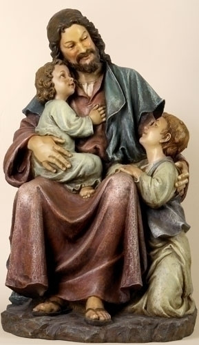 29" Joseph's Studio Jesus with Children Religious Statue