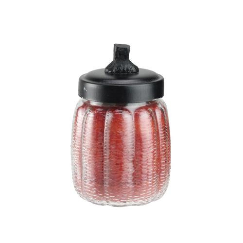 15oz Pumpkin Shaped Spicy Cinnamon Scented Candle Glass Jar with Lid