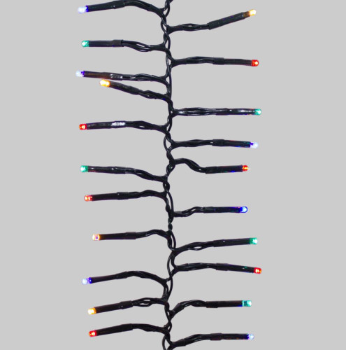 Multi - Color Christmas Decoration Led Cluster Lights - Green Wire