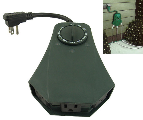 Westinghouse 3-Outlet Mechanical Automatic Photocell Christmas Light Timer