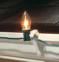 Pack Of 100 All-Purpose Light Holders For Gutters and Roofs #9003-99-1630