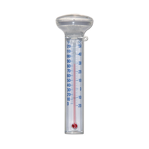 8" Clear Translucent Magnifier Floating Swimming Pool and Spa Glass Thermometer
