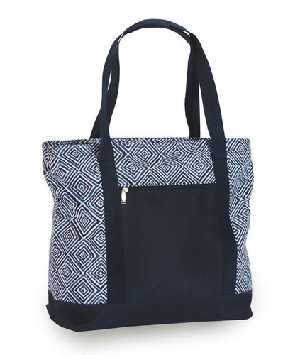 24" Beach Cooler Bag With Picnic Accessories - Blue Diamond