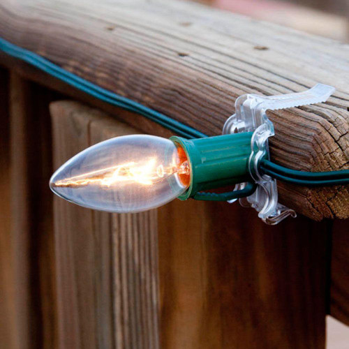 12ct Clear Christmas Light CClips for Decks & Fascias Pool Central
