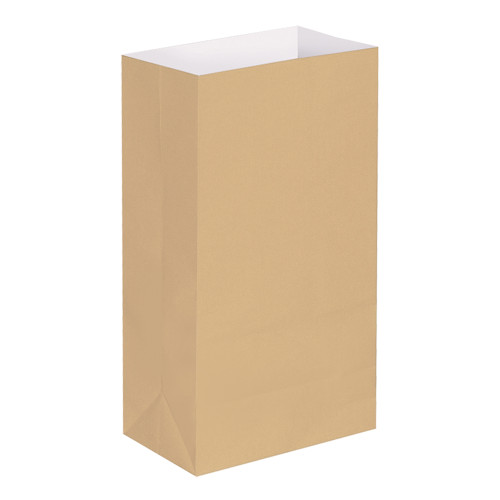 Pack of 100 Traditional Kraft Brown Decorative Luminaria Bags 11