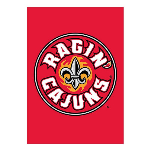 NCAA University of Louisiana Red Rajin Cajun Outdoor Garden Flag 18" x 12.5"