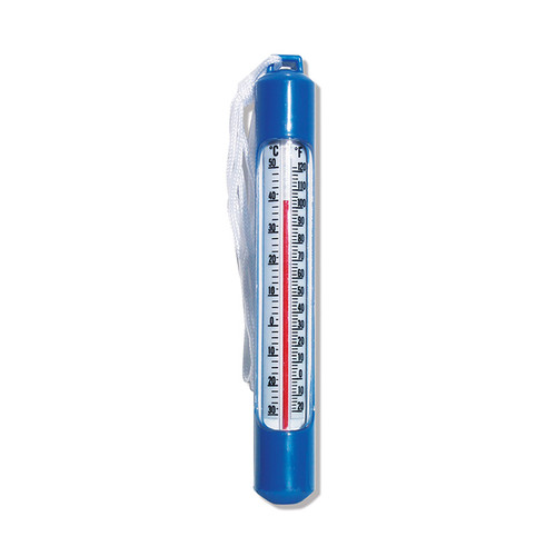 6.75" Blue and White Residential Swimming Pool and Spa Thermometer with Chord