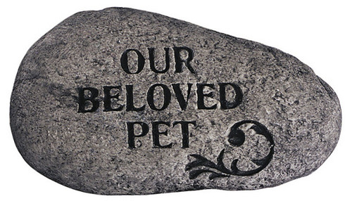 9.7" Pet Memorial "Our Beloved Pet" Bereavement Tiding Stone