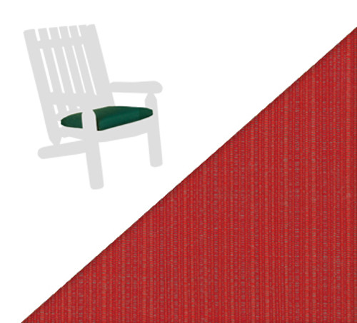 19" Natural Cedar Outdoor Patio Chair Cushion - Crimson Red
