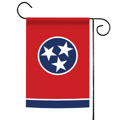 Red and Blue Tennessee State Outdoor Garden Flag 18" x 12.5"