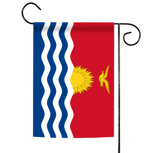 Blue and Red Kiribati Outdoor Garden Flag 18" x 12.5"