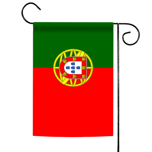 Red and Green Portugal Outdoor Garden Flag 18" x 12.5"