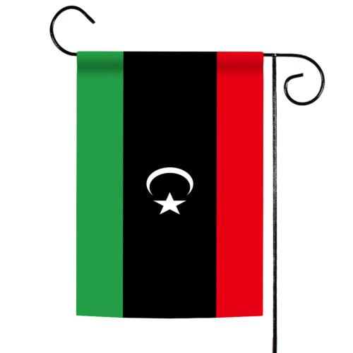 Red and Green Libya Outdoor Garden Flag 18" x 12.5"