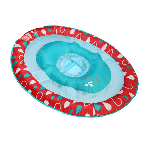 Adorable Blue and Red Whale Print Baby Spring Float for Fun Pool Time