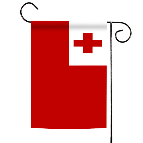 Red and White Tonga Outdoor Garden Flag 18" x 12.5"