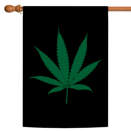 Black and Green Flying High Outdoor House Flag 40" x 28"