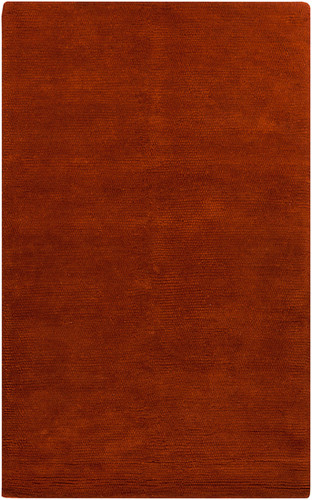 0.5' x 0.5' Red Hand Woven Square Wool Area Throw Rug Corner Sample