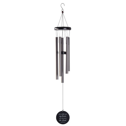 As For Me and My House, We Will Serve the Lord Outdoor Windchime - 35"