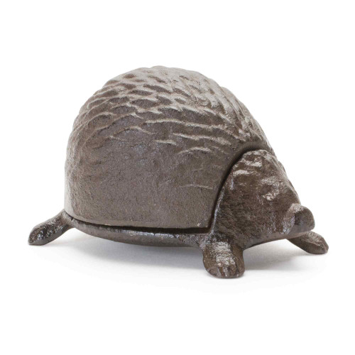 Set of 2 Brown Hedgehog Key Box Outdoor Decorations 4"