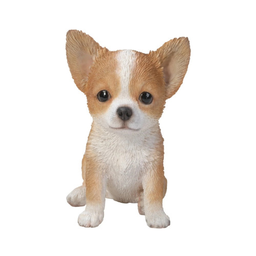 6.5" Sitting Chihuahua Puppy Outdoor Garden Statue