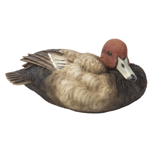 8.5" Mallard with Red Head Outdoor Garden Statue