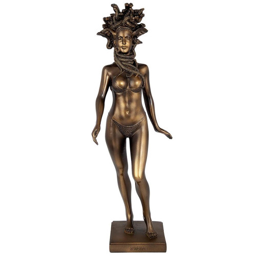 12.5" Medusa Goddess of the Gorgo Greek Mythological Outdoor Garden Statue
