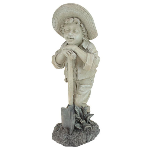 22.5" Young Gardener Samuel Large Outdoor Garden Statue