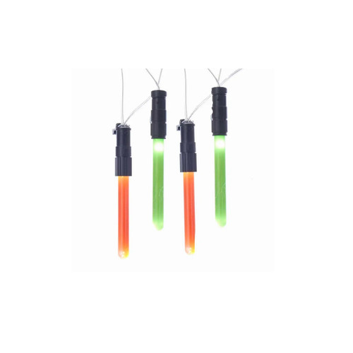 10-Count Battery Operated Star Wars Light Sabers Set, Multicolored LED Lights