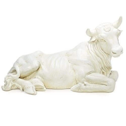22" Seated Ox Christmas Nativity Statue