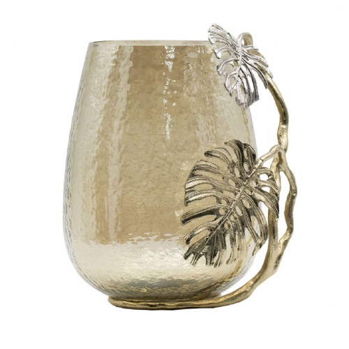 Palm Leaves Candle Holder - 10.75"
